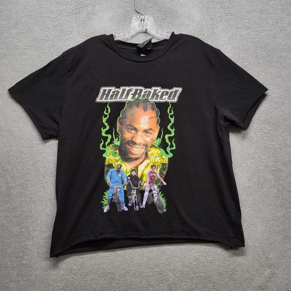 Shoe Palace x Half Baked Men Shirt M Black Sir Smoke A Lot Movie Y2K